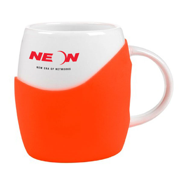 14 oz Rotunda with Silicone Band Mug 1