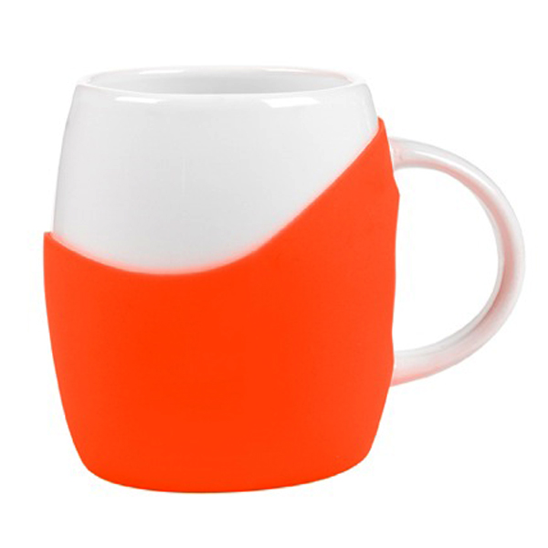 14 oz Rotunda with Silicone Band Mug 1