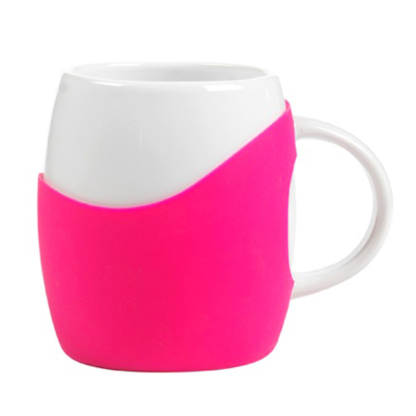 14 oz Rotunda with Silicone Band Mug 1