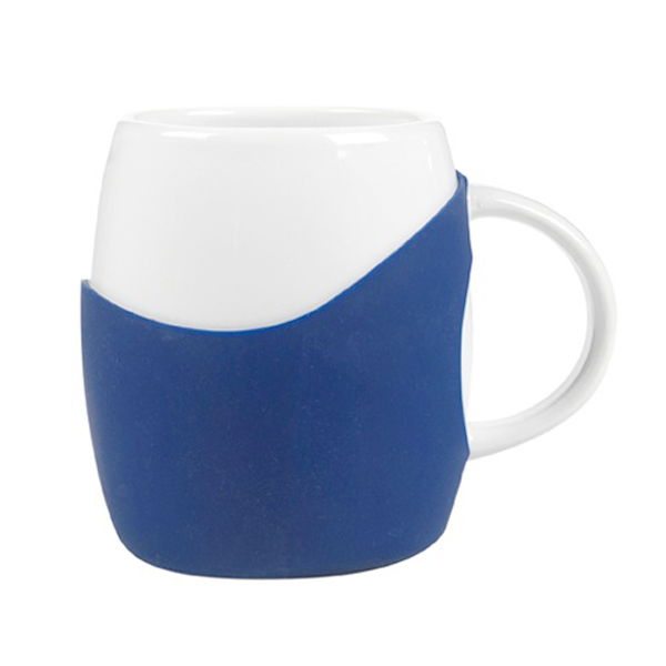 14 oz Rotunda with Silicone Band Mug 1
