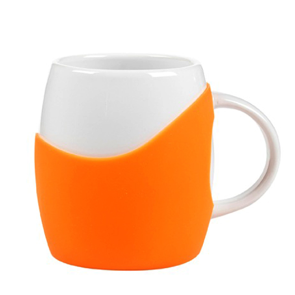 14 oz Rotunda with Silicone Band Mug 1