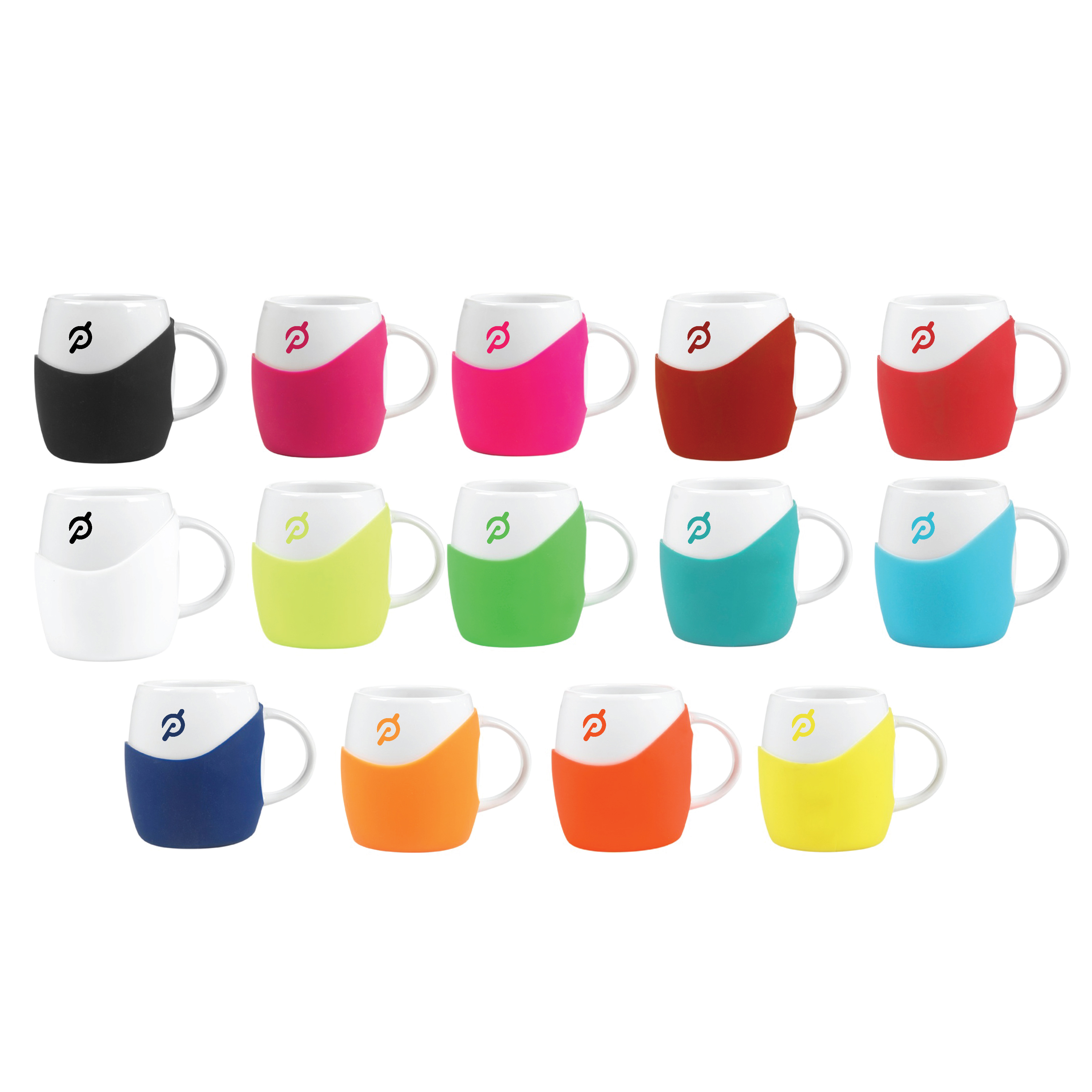 14 oz Rotunda with Silicone Band Mug 1