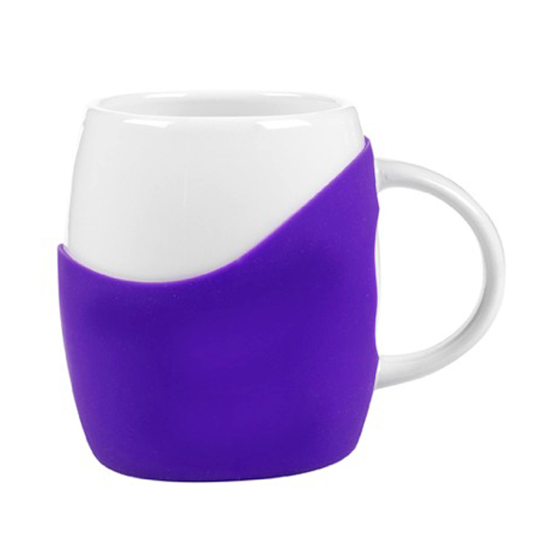 14 oz Rotunda with Silicone Band Mug 1