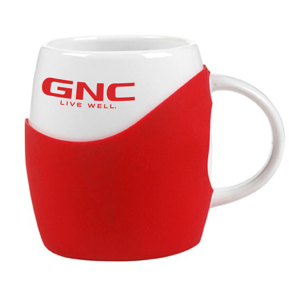 14 oz Rotunda with Silicone Band Mug 1