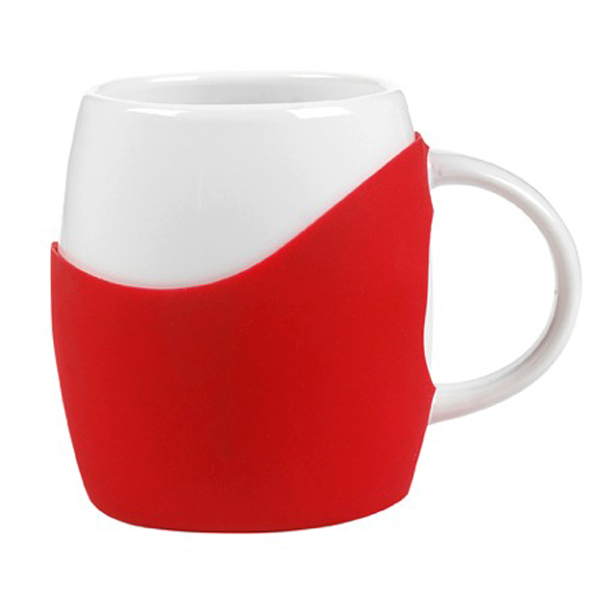14 oz Rotunda with Silicone Band Mug 1