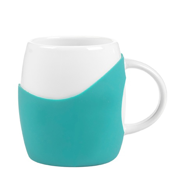 14 oz Rotunda with Silicone Band Mug 1