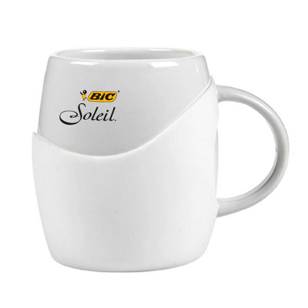 14 oz Rotunda with Silicone Band Mug 1