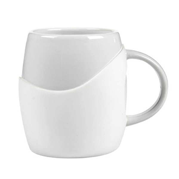 14 oz Rotunda with Silicone Band Mug 1