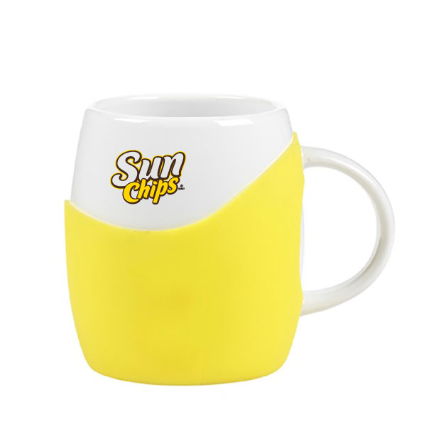 14 oz Rotunda with Silicone Band Mug 1