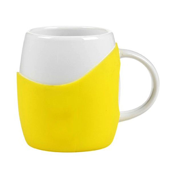 14 oz Rotunda with Silicone Band Mug 1