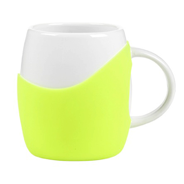 14 oz Rotunda with Silicone Band Mug 1
