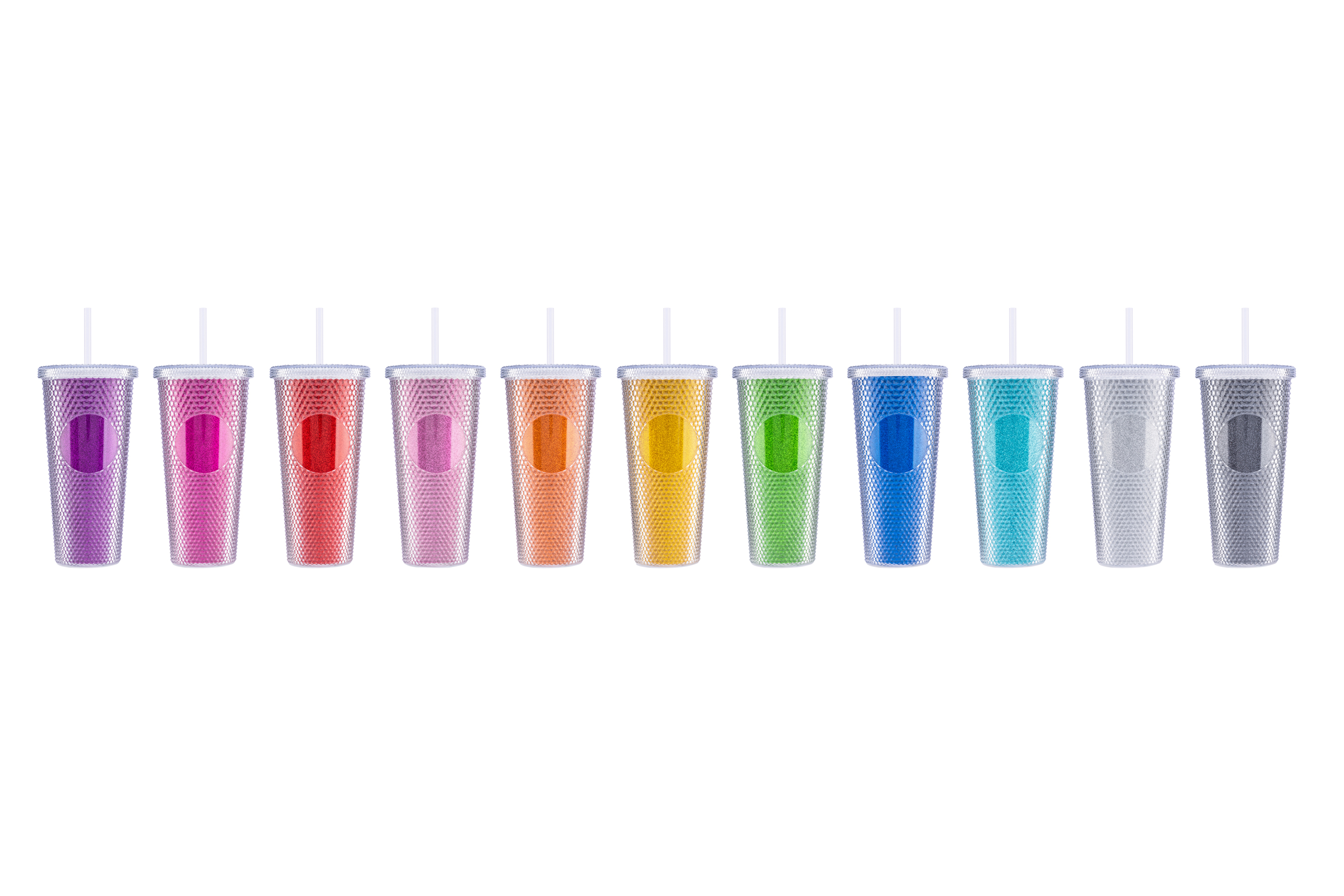 24 oz Bux Glitter Recycled Tumbler 1