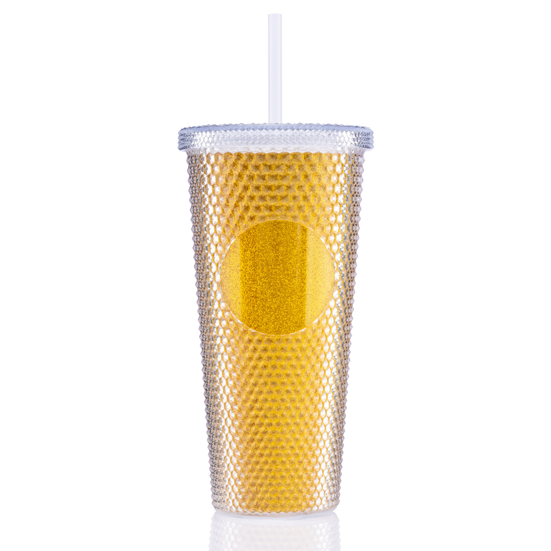 24 oz Bux Glitter Recycled Tumbler 1