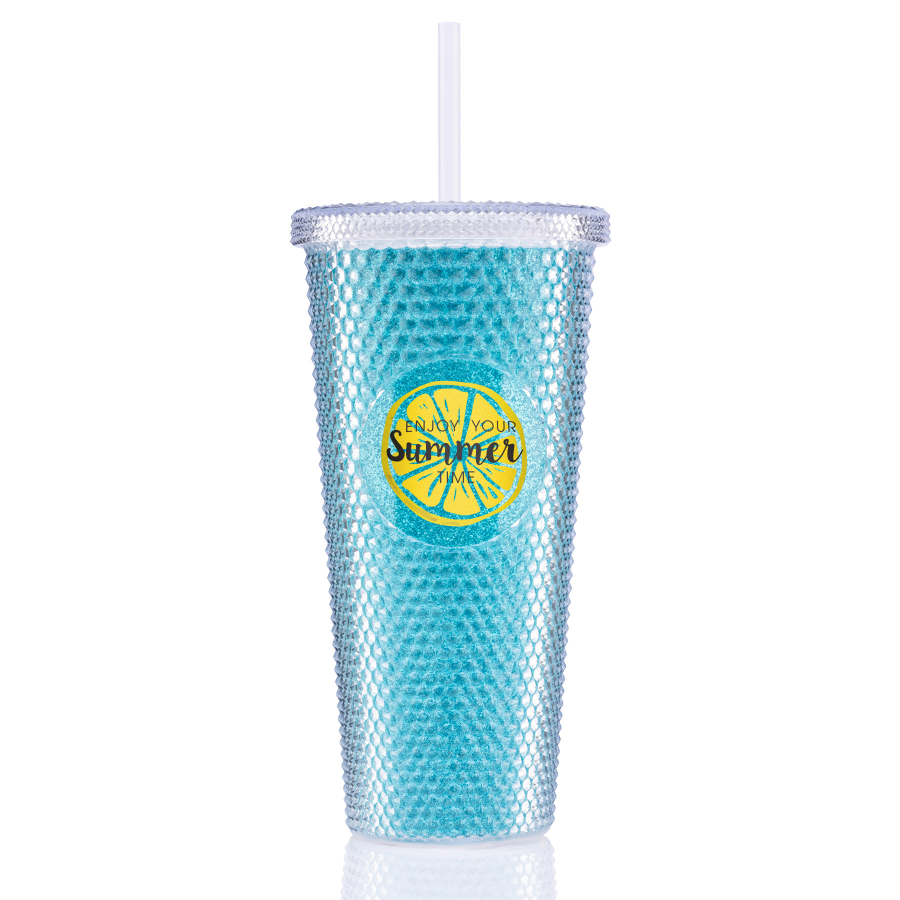 24 oz Bux Glitter Recycled Tumbler 1