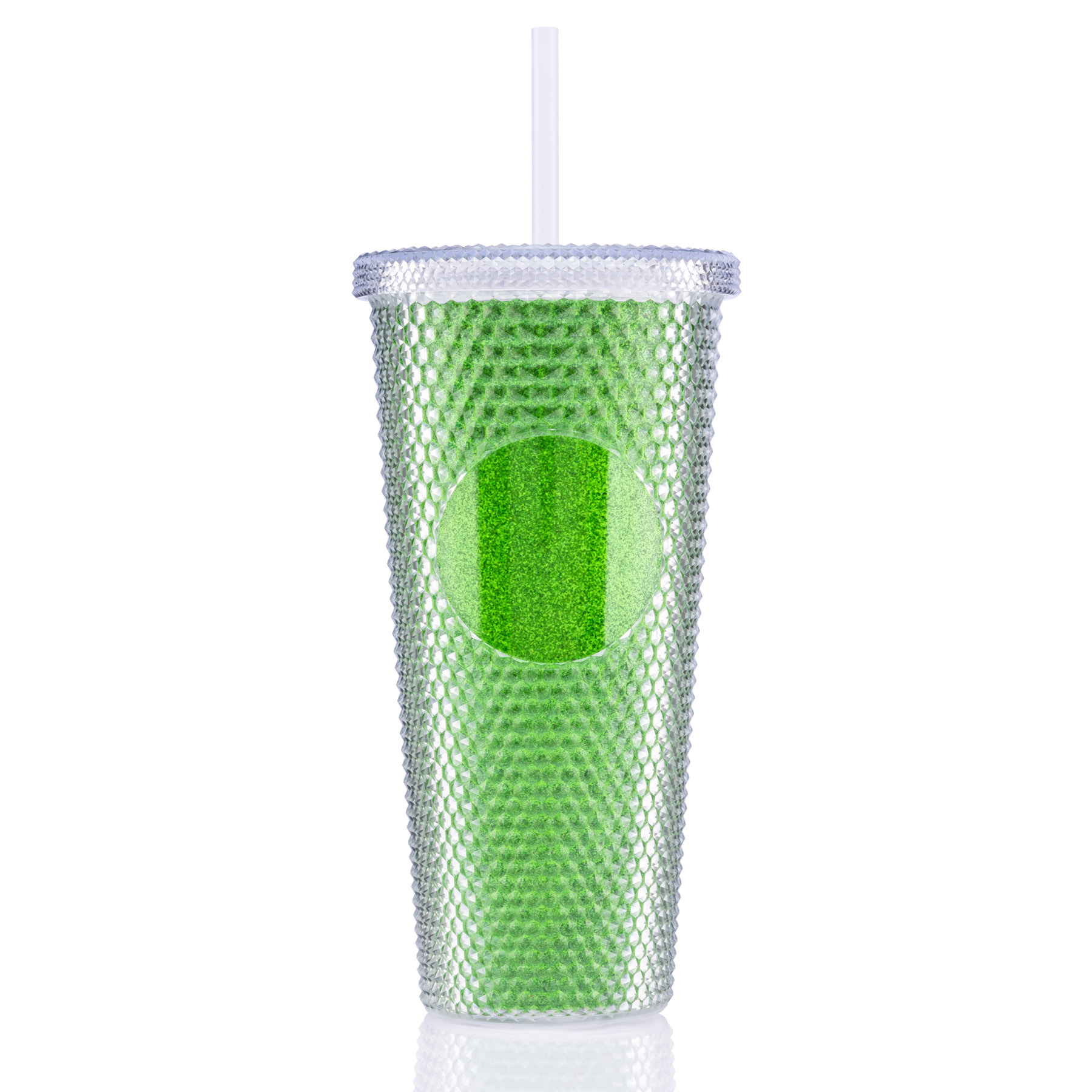 24 oz Bux Glitter Recycled Tumbler 1