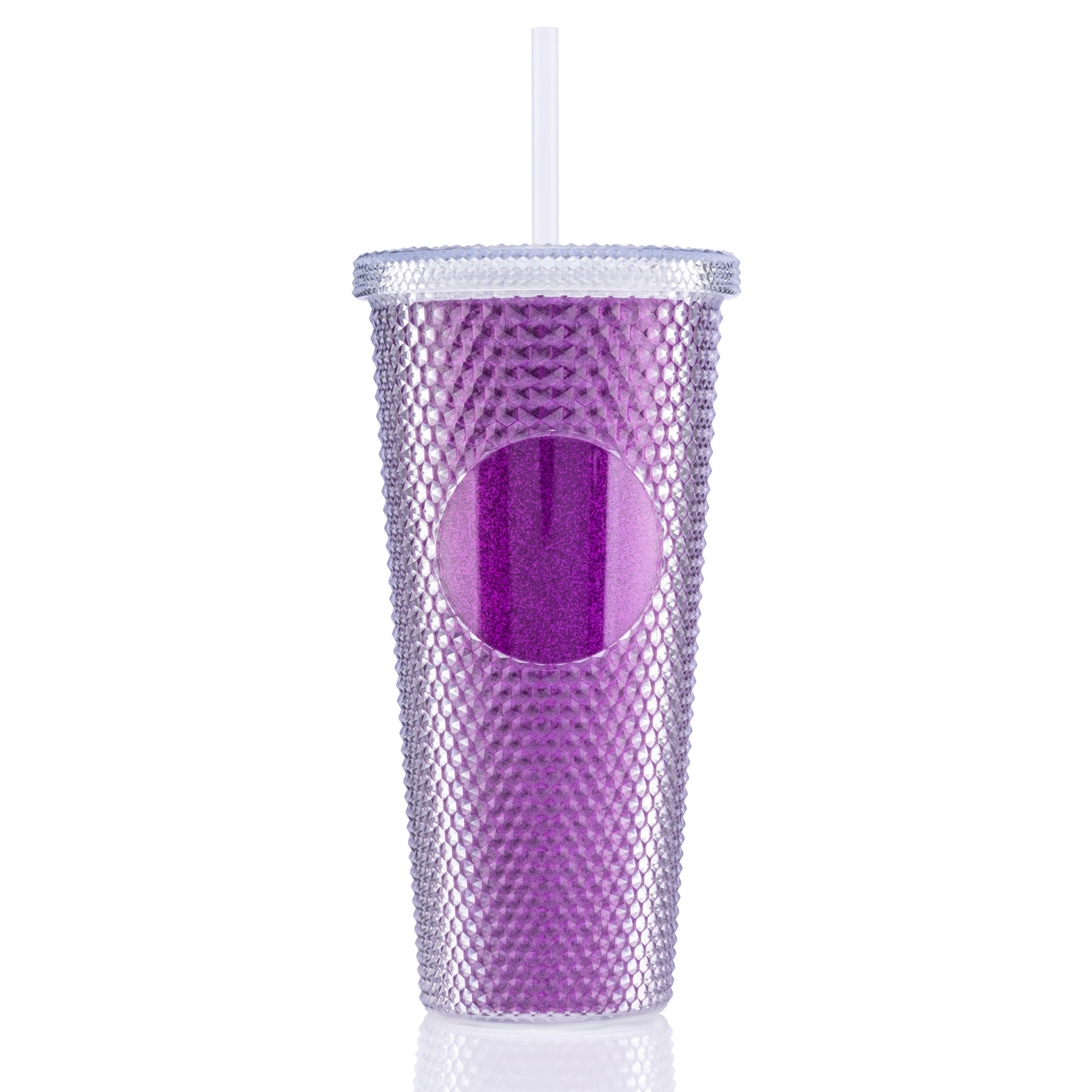 24 oz Bux Glitter Recycled Tumbler 1