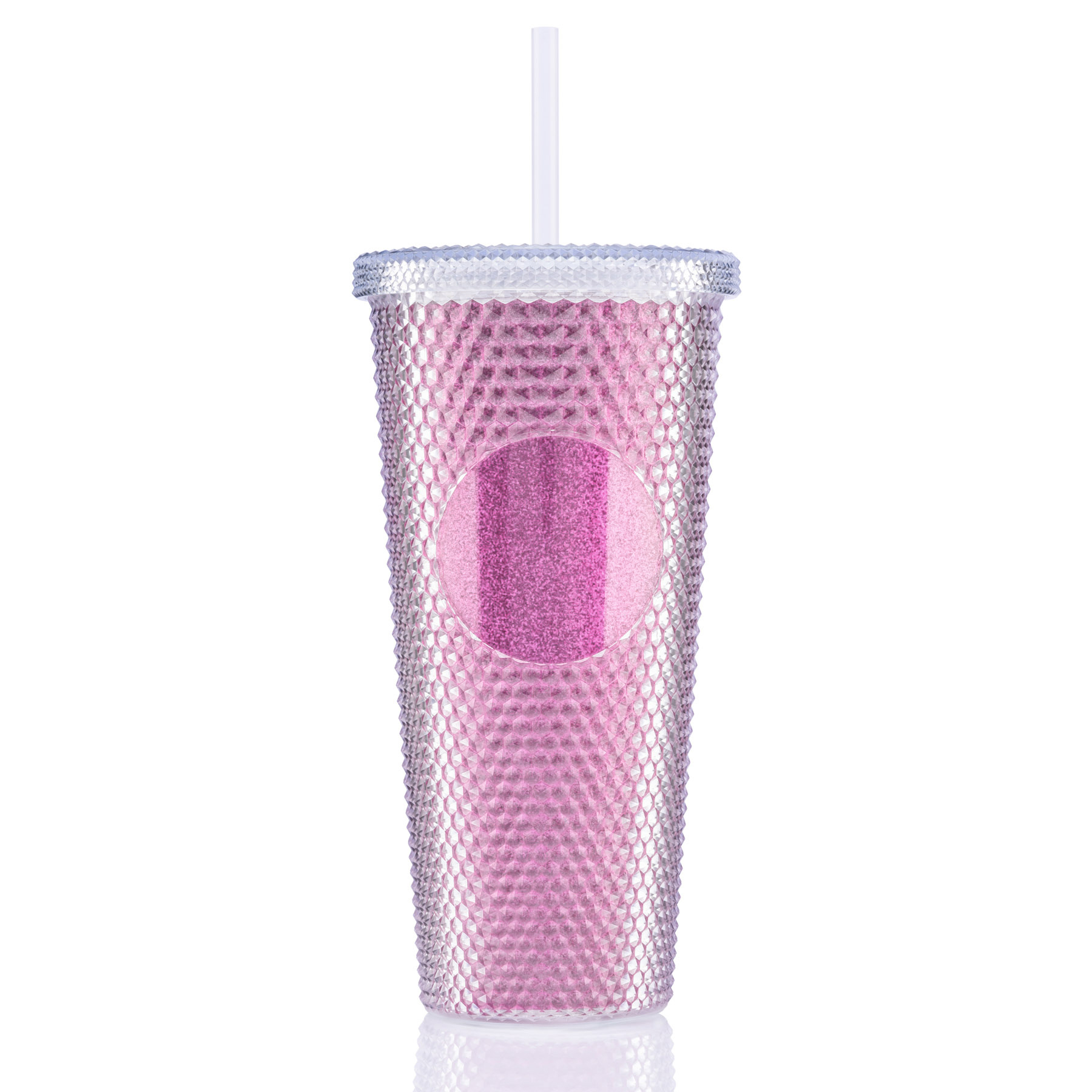 24 oz Bux Glitter Recycled Tumbler 1
