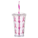 16 oz Slurpy with Colored Lid & Striped Straw Tumbler 1 16 oz Slurpy with Colored Lid & Striped Straw Tumbler 1