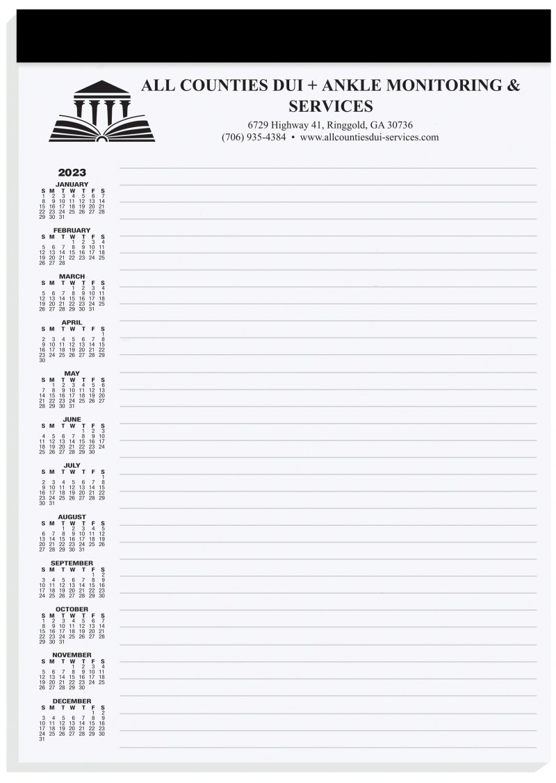 Legal Pads w/Imprinted Sheets (8 ¼" x 11 ¾") 1 Legal Pads w/Imprinted Sheets (8 ¼" x 11 ¾") 1