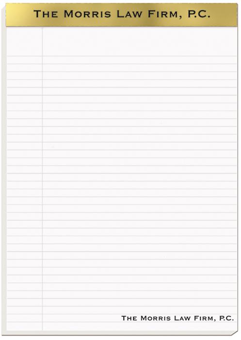 Legal Pads w/Imprinted Sheets (8 ¼" x 11 ¾") 1