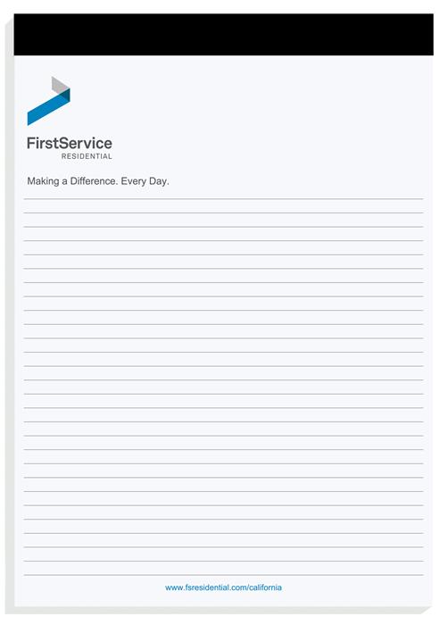 Legal Pads w/Imprinted Sheets (8 ¼" x 11 ¾") 1