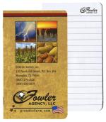 Full Color Side Stapled Memo Books (3"x 5") - White Full Color Side Stapled Memo Books (3"x 5") - White