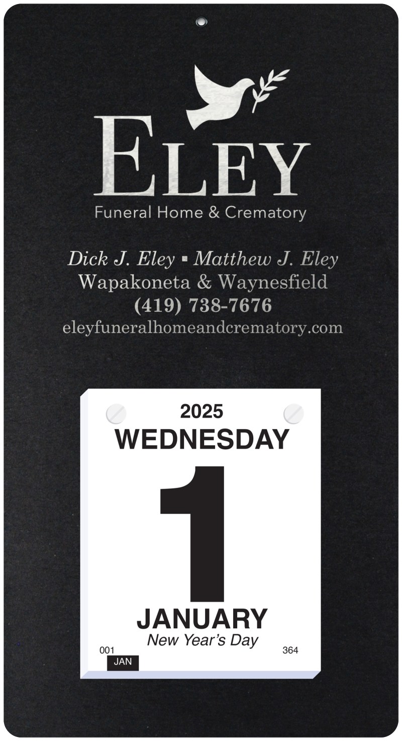 Foil Stamped Daily Calendar (7"x 13") 1 Foil Stamped Daily Calendar (7"x 13") 1