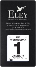 Foil Stamped Daily Calendar (7"x 13") 1 Foil Stamped Daily Calendar (7"x 13") 1