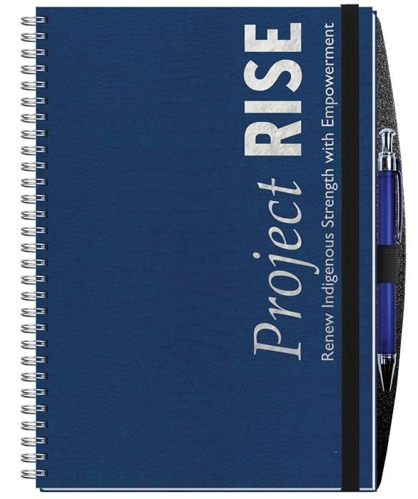 Academic Journal Planner w/Embossed Paperboard Cover & Pen (7"x 10") 1