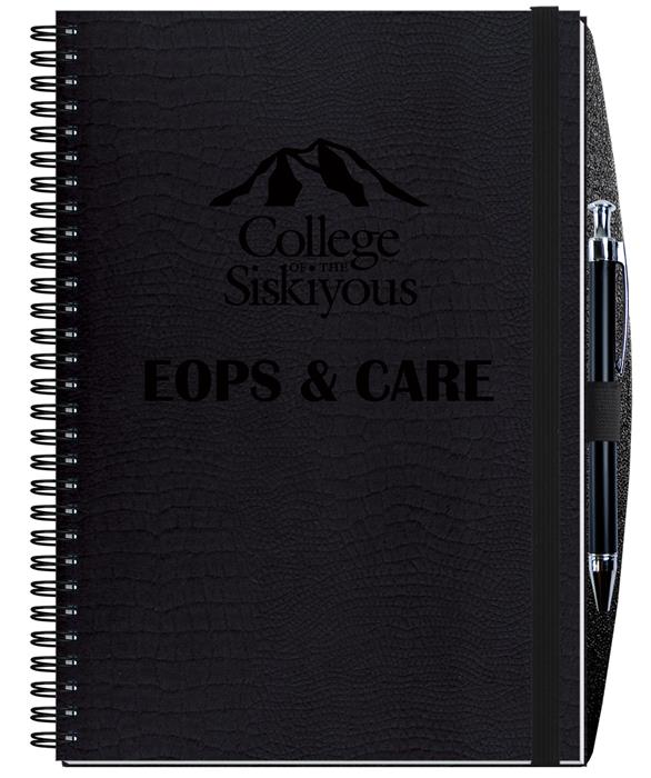 Academic Journal Planner w/Embossed Paperboard Cover & Pen (7"x 10") 1
