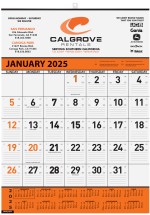 Orange Contractor Calendar w/2 Color Imprint (18"x 25") 1 Orange Contractor Calendar w/2 Color Imprint (18"x 25") 1