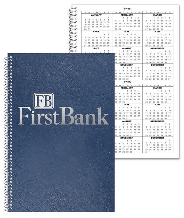 Calendar Leatherette Notebook (6"x 9") 1