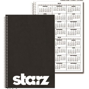 Calendar Leatherette Notebook (6"x 9") 1 Calendar Leatherette Notebook (6"x 9") 1