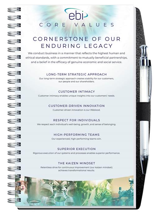 Gloss Cover Journals w/50 Sheets & Pen (5 ¼"x 8 ¼") 1