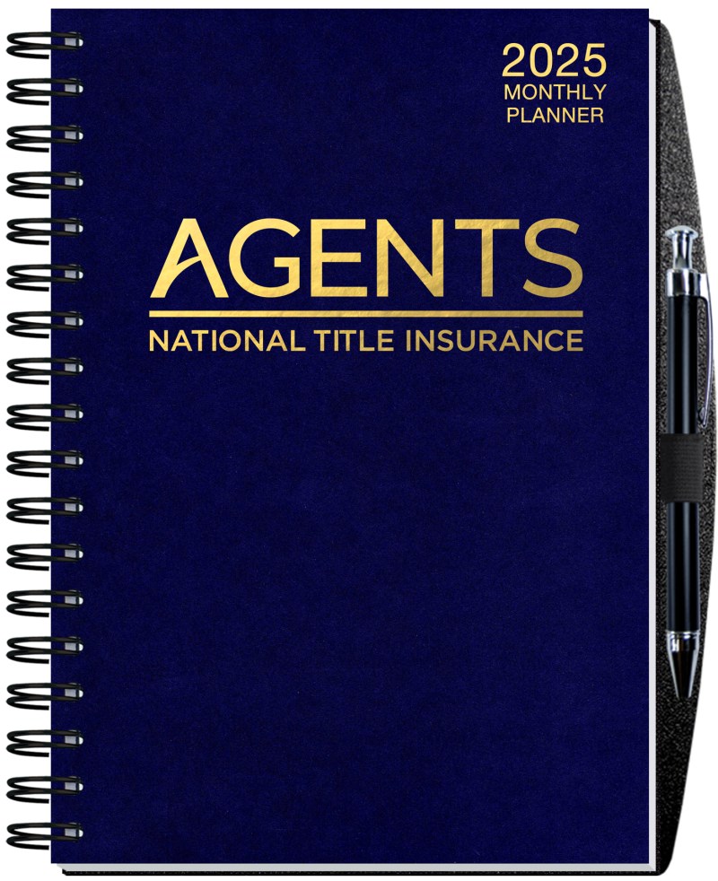 Time Manager Calendar w/Pen Safe Back (7"x 10") 1 Time Manager Calendar w/Pen Safe Back (7"x 10") 1