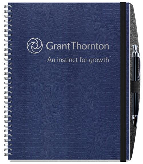 Embossed Alligator Textured Journal w/50 Sheets & Pen (8 ½"x 11") 1