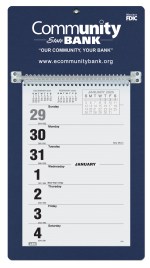 Foil Stamped Weekly Calendar w/Sunday Start (7"x 13") 1 Foil Stamped Weekly Calendar w/Sunday Start (7"x 13") 1