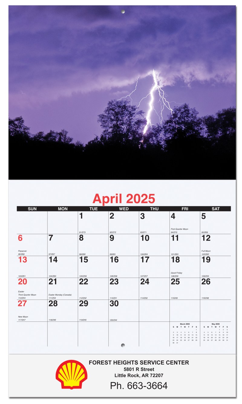 Majestic Outdoors Monthly Wall Calendar w/Staple Binding (10 5/8"x 18 ¼") 1 Majestic Outdoors Monthly Wall Calendar w/Staple Binding (10 5/8"x 18 ¼") 1