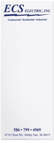 Scratch Pad w/25 Sheets (4 1/8"x 10 7/8") 1 Scratch Pad w/25 Sheets (4 1/8"x 10 7/8") 1