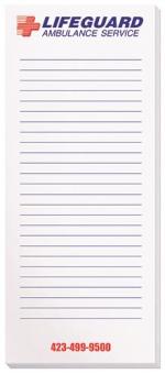 Scratch Pad w/100 Sheets (3 ½"x 8 3/8") - White Scratch Pad w/100 Sheets (3 ½"x 8 3/8") - White