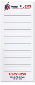 Scratch Pad w/100 Sheets (3 ½"x 8 3/8") - White Scratch Pad w/100 Sheets (3 ½"x 8 3/8") - White
