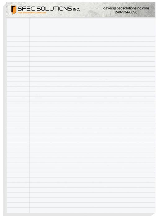 Econo Legal Pads (8 ½"x 11 ¾") 1