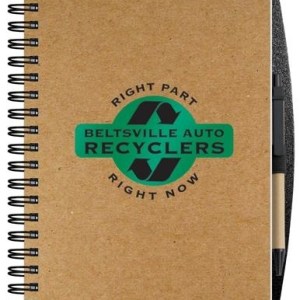 Recycled Journals w/Pen Safe Back Cover (7"x 10") 1 Recycled Journals w/Pen Safe Back Cover (7"x 10") 1