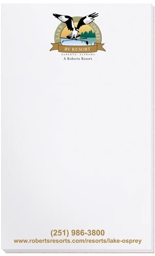Scratch Pad w/100 Sheets (3 ¼"x 5 3/8") 1 Scratch Pad w/100 Sheets (3 ¼"x 5 3/8") 1