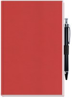 Perfect Journal w/Metro or Metallic Covers & Pen Patch (5"x 8") - Metro Red Perfect Journal w/Metro or Metallic Covers & Pen Patch (5"x 8") - Metro Red