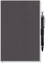 Perfect Journal w/Metro or Metallic Covers & Pen Patch (5"x 8") - Metro Thunder Gray Perfect Journal w/Metro or Metallic Covers & Pen Patch (5"x 8") - Metro Thunder Gray