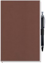 Perfect Journal w/Metro or Metallic Covers & Pen Patch (5"x 8") - Metro Caramel Brown Perfect Journal w/Metro or Metallic Covers & Pen Patch (5"x 8") - Metro Caramel Brown