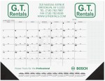 Black Calendar Desk Pad w/Julian & Contractor Dates - 1 Color Imprint 1 Black Calendar Desk Pad w/Julian & Contractor Dates - 1 Color Imprint 1