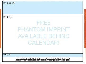 Black 13 Month Calendar Desk Pad w/2 Color Imprint (21 ¾"x 17") 1