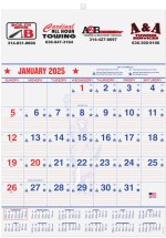 Patriotic Red & Blue Contractor Calendar w/2 Color Imprint (18"x 25") 1 Patriotic Red & Blue Contractor Calendar w/2 Color Imprint (18"x 25") 1